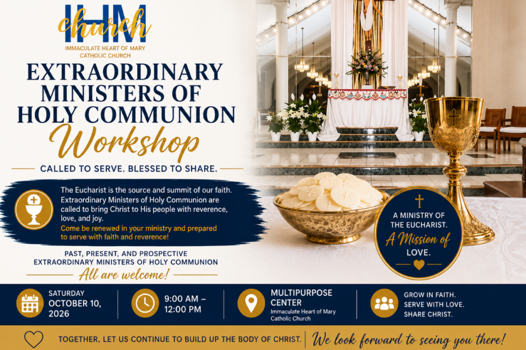 Extraordinary Ministers of Holy Communion Workshop